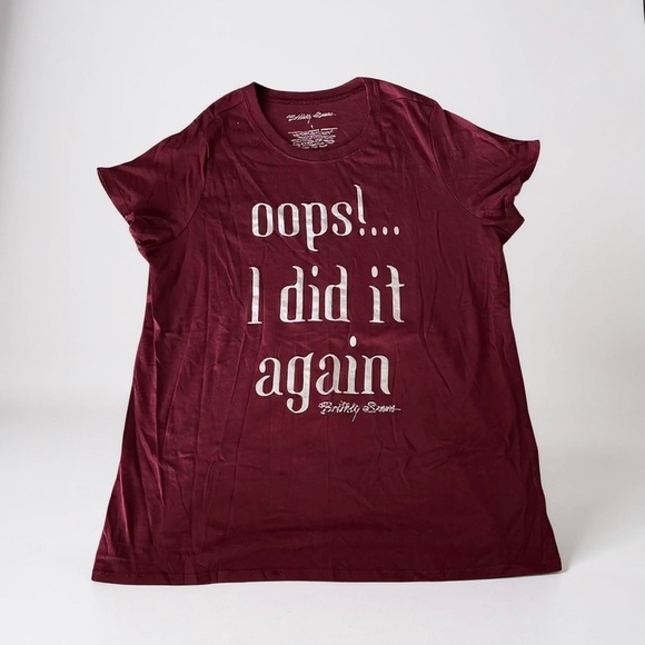 TORRID 1X XXL Red Oops I Did It Again Graphic Tee NWOT Britney Spears R $39 - Picture 3 of 4